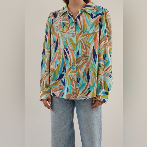 MISSONI for TARGET Multicolor Abstract Buttondown Shirt - Picture 3 of 11